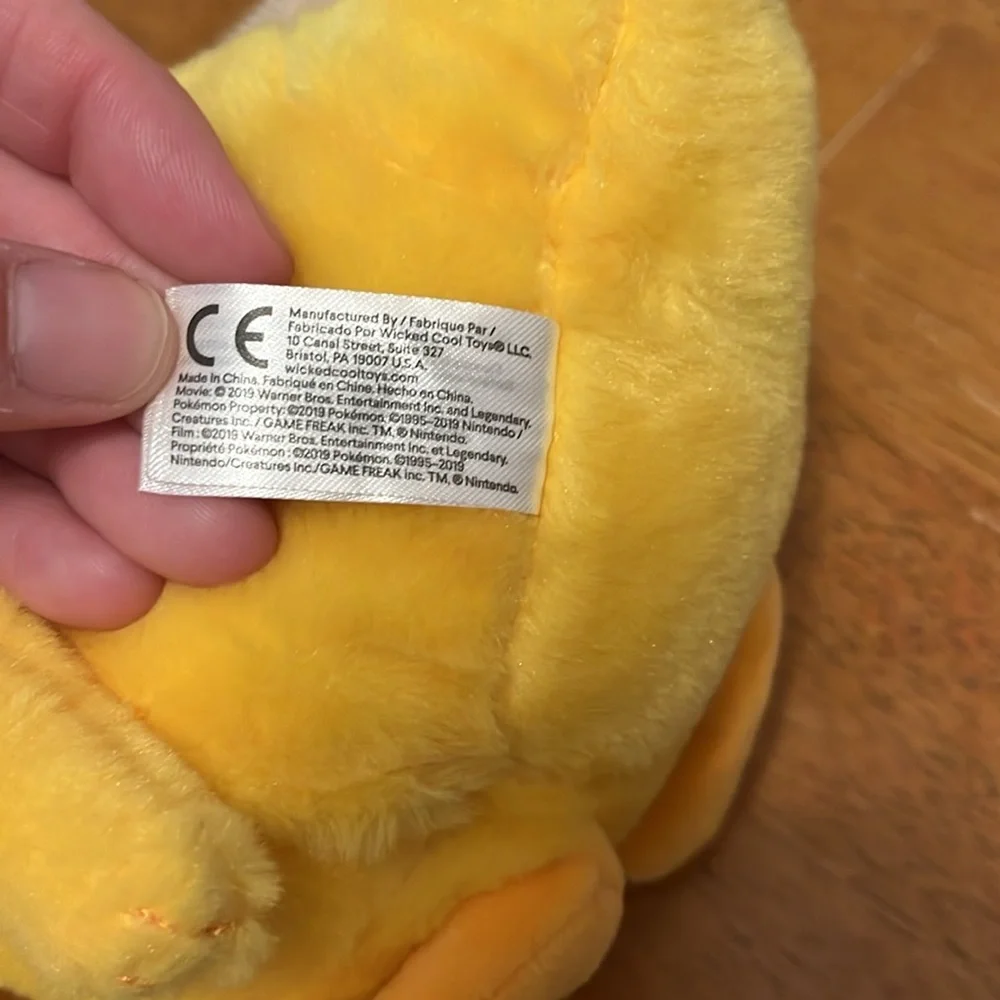 Pokémon’s Detective Pikachu Talking Psyduck Plush Stuffed Animal